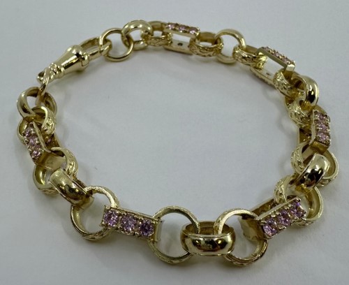 9ct Gold Silver Filled Belcher Bracelet – Purdeys Jewellers