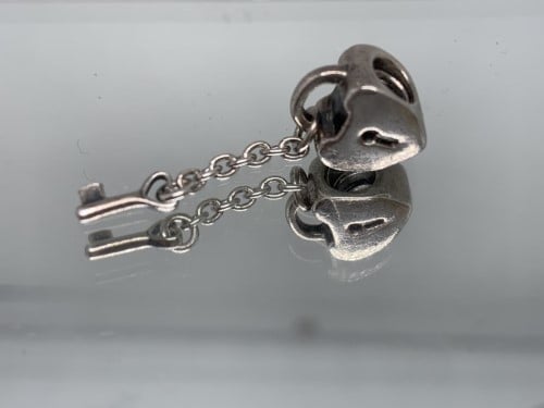 Pandora key to my heart 14k on sale & silver charm