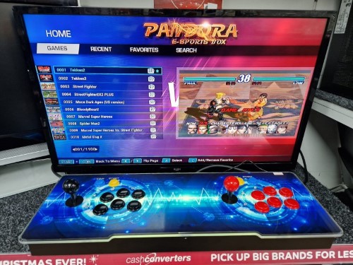 Pandora E-Sports Retro Gaming Console (2 Player/11000 Games) Other Black