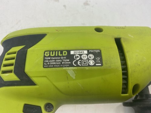 Guild 750w hammer discount drill